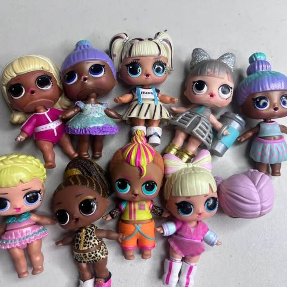 L.O.L. Surprise! Doll Lot of 9 with Extra Head